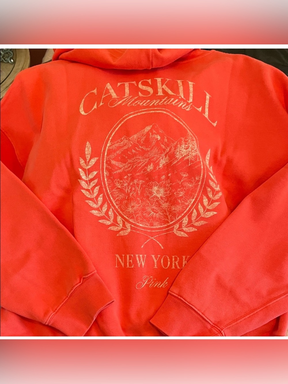 PINK Brand CATSKILLS ' Coral Pink Zip Hoodie Jacket🔥🔥 NWOT🔥🔥
